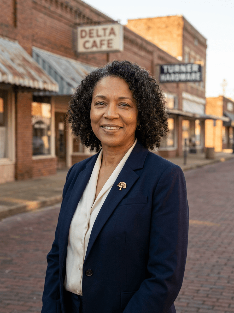 Portrait of [CANDIDATE NAME], Interim Mayor of Tallulah